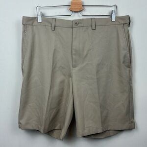 Cool 18 Pro || Men's Golf Shorts; Size 38; Khaki Color; 100% Polyester